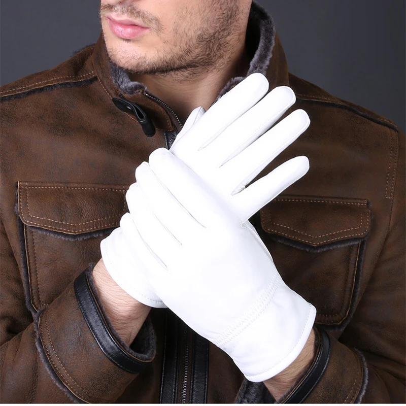 2025 Winter Genuine Leather Wh - Leather Driving Glove review and price