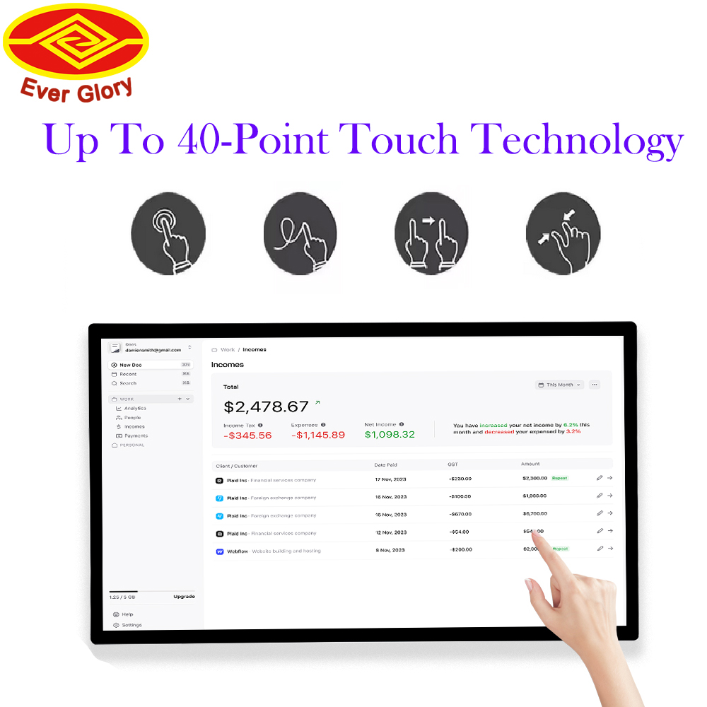 Customized 27 Inch High Bright - Touchscreen Glove Capacitive review and price