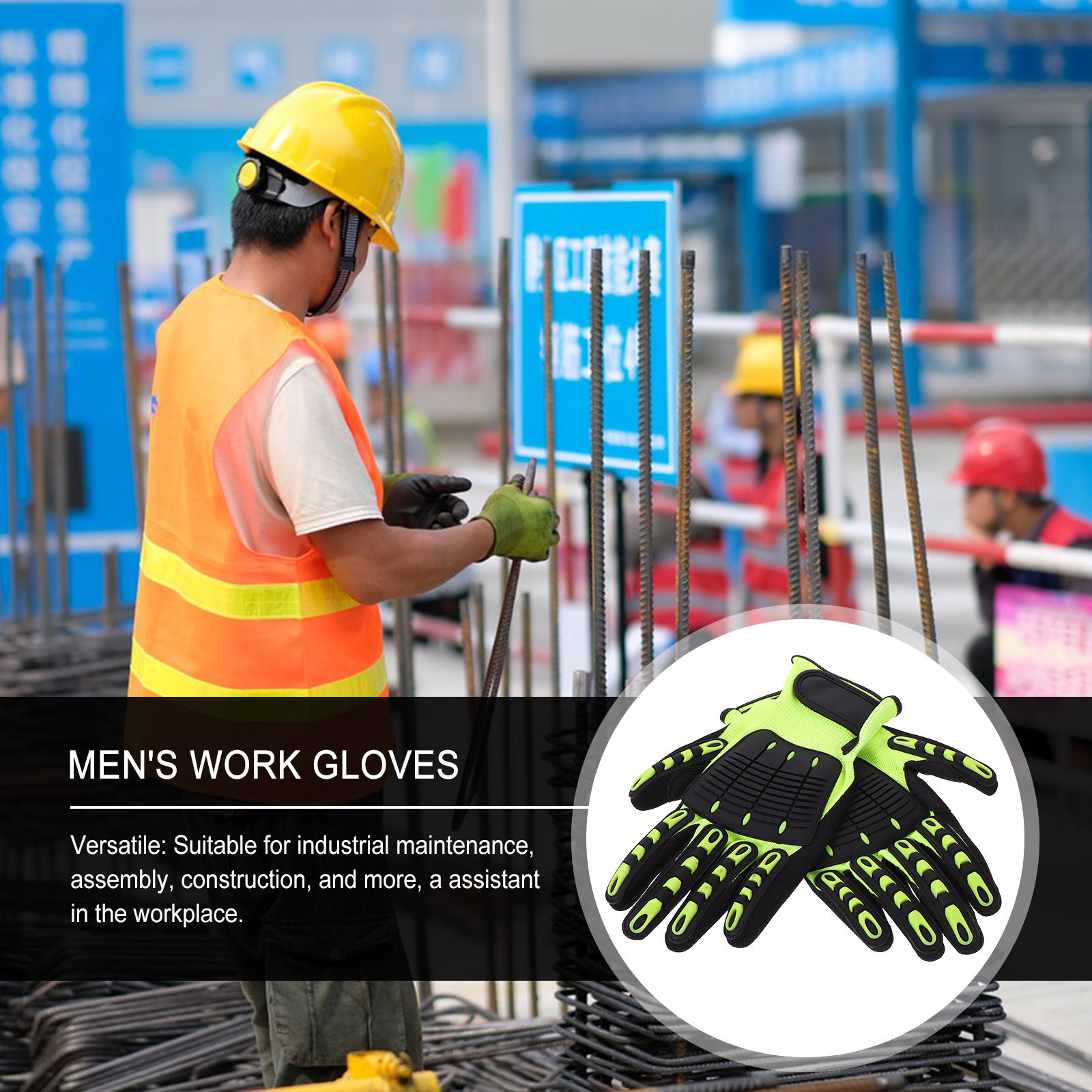 1Pair Heavy Duty Gardening Glo - Work Glove Impact review and price