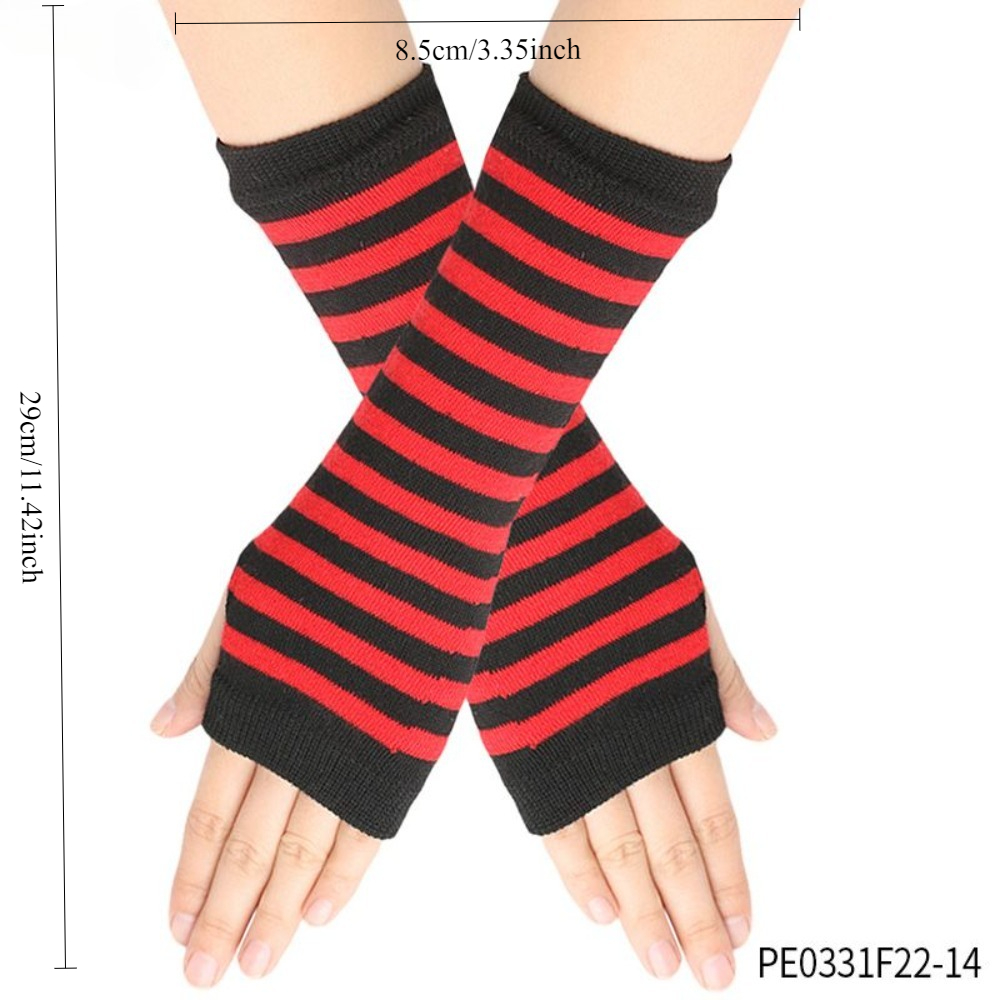 PESENAR Red  Black Striped Fin - Fingerless Glove Knit review and price