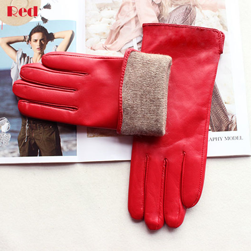 Women's Color Sheepskin Leathe - Leather Driving Glove review and price